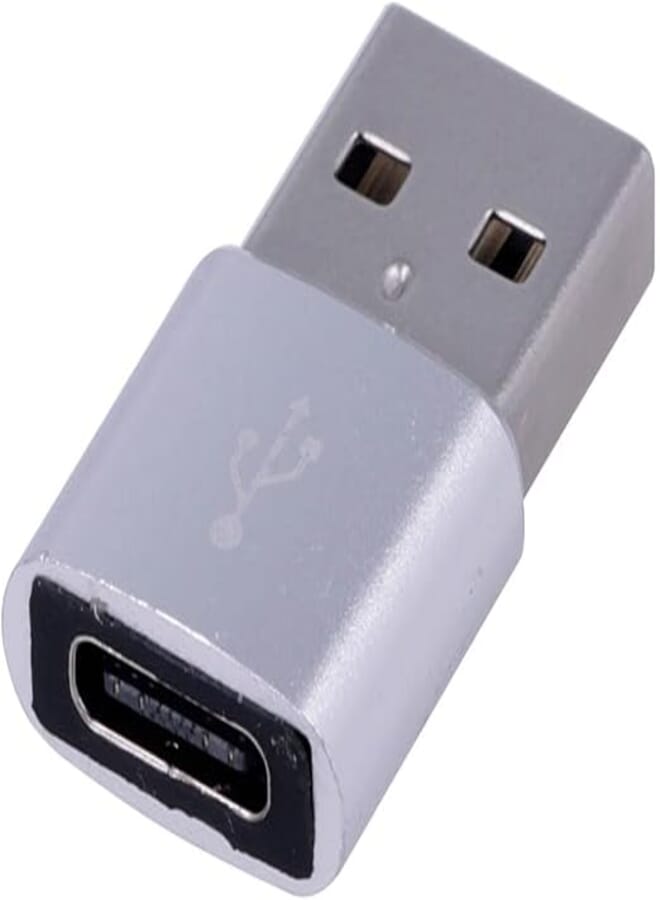 REY USB Type C 3.1 Female to USB 2.0 Male Adapter Converter Silver